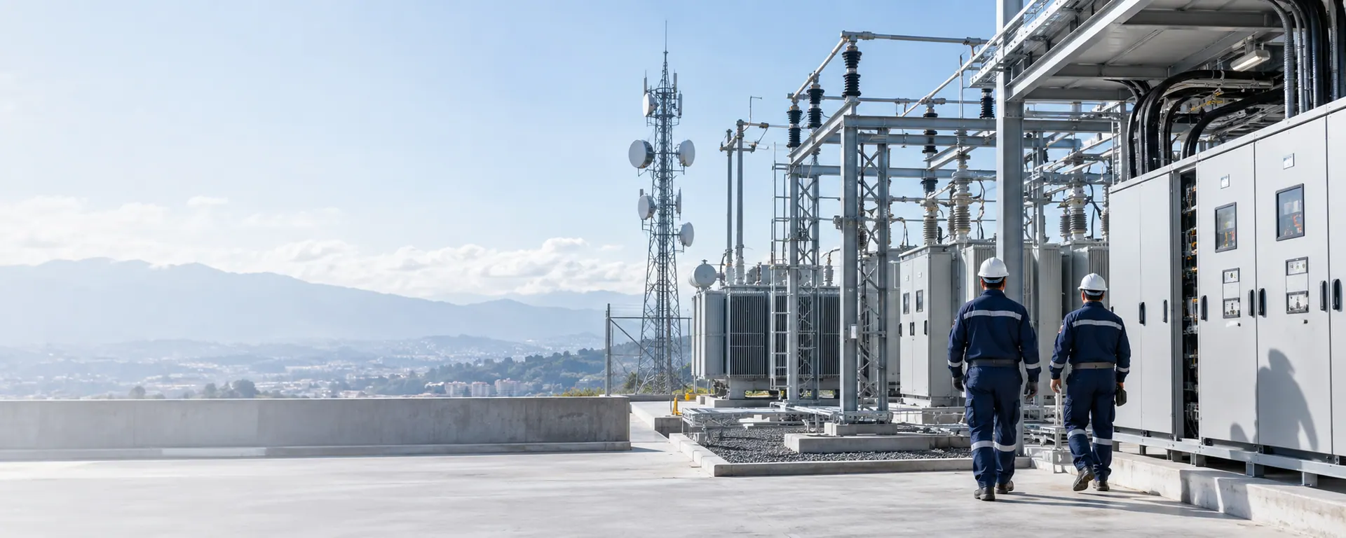 Imagen ilustrativa de infraestructura eléctrica y telecomunicaciones